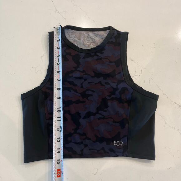 Splits59 Camo‎ Crop Tank Top Workout Top Size XS - Picture 6 of 8